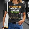 Stubborn Doberman Pinscher Tricks Dog Lover Dobermann T-Shirt Gifts for Her