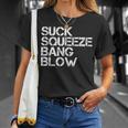 Suck Squeeze Bang Blow Mechanic Car Piston Engine T-Shirt Gifts for Her