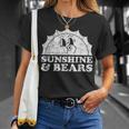 Sunshine And Bears Retro Vintage Sun Bear T-Shirt Gifts for Her