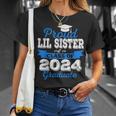 Super Proud Little Sister Of 2024 Graduate Awesome Family T-Shirt Gifts for Her