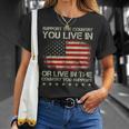 Support The Country You Live In The Country You Support T-Shirt Gifts for Her