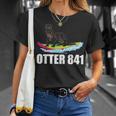 Surfing Otter 841 California Sea Otter 841 Surfer T-Shirt Gifts for Her