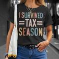 I Survived Tax Season Cpa Accountant T-Shirt Gifts for Her
