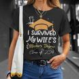 I Survived My Wife's Master's Degree Masters Graduation 2024 T-Shirt Gifts for Her