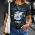 Svalbard Polar BearNorway Northern Lights T-Shirt Gifts for Her