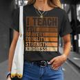 I Teach Love Bravery Strength Black History Month Teacher T-Shirt Gifts for Her