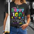 Teacher Student 100Th Day Of Pre-K 100 Days Of School T-Shirt Gifts for Her