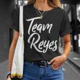 Team Reyes Last Name Of Reyes Family Cool Brush Style T-Shirt Gifts for Her