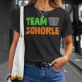 Team Schorle Dubbegläser T-Shirt Geschenke für Sie