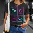 Techno Sintetizador Químico Rave Music Edm Music Festival Camiseta unisex Regalos para ella