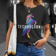 Technocorn I Electronic Raver Music Dj Festival Unicorn T-Shirt Geschenke für Sie