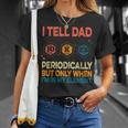 I Tell Dad Jokes Periodically Fathers Day Vintage T-Shirt Gifts for Her