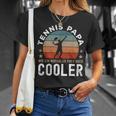 Tennis Papa Tennis Player Slogan T-Shirt Geschenke für Sie