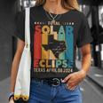 Texas Solar Eclipse Path 2024 Vintage Solar Eclipse In Texas T-Shirt Gifts for Her
