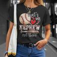 That's My Nephew Out There Baseball Aunt Auntie Mother's Day T-Shirt Gifts for Her