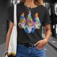 Three Hippie Gnomes Retro Tie Dye Style A Peace Love Gnomies T-Shirt Gifts for Her