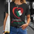 Torreón Coahuila Mexico Heart Flag Mexicana Corazon Mujer T-Shirt Gifts for Her