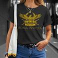 History Of Ancient Rome Spqr Roman Eagle Roma Invicta T-Shirt Geschenke für Sie