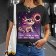 Total Solar Eclipse 2024 April 8 Axolotl In Glasses T-Shirt Gifts for Her