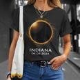 Total Solar Eclipse 2024 April Totality 04082024 Indiana T-Shirt Gifts for Her