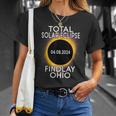 Total Solar Eclipse 2024 Findlay Ohio Sun Moon Totality T-Shirt Gifts for Her