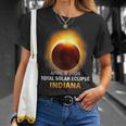 Total Solar Eclipse 2024 Indiana April 8 America Totality T-Shirt Gifts for Her