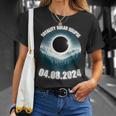 Total Solar Eclipse 2024 Path Of American Mountains View Ar T-Shirt Gifts for Her