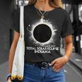 Total Solar Eclipse Indiana April 8 2024 American Totality T-Shirt Gifts for Her