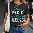 I Train Pre K Superheroes Teacher TeamT-Shirt Gifts for Her