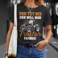 Trecker Der Tut Nix Der Will Nur Traktor Fahren Men's Black T-Shirt Geschenke für Sie