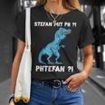 Trex Meme Dinosaur With Overbite Stefan With Ph Stephan S T-Shirt Geschenke für Sie