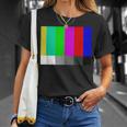 Tv Offline Color Bars Test Pattern Technical Difficulties T-Shirt Gifts for Her