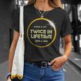 Twice In A Lifetime Solar Eclipse 2024 Total Eclipse T-Shirt Gifts for Her