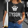 Tyson The King Crown & Name For Called Tyson T-Shirt Gifts for Her