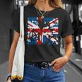 Uk Flag Anarchy Symbol Punk Rocker In 80'S Retro T-Shirt Gifts for Her