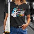 Unicorn Komm Noch Näher Und Es Klappschen Glitter T-Shirt Geschenke für Sie