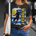 Uruguayan Soccer Team Uruguay Flag Jersey Football Fans T-Shirt Gifts for Her