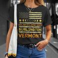 Us Flag American Total Solar Eclipse 2024 Burlington Vermont T-Shirt Gifts for Her