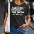 Van Buren County Tennessee Outdoors Retro Nature Graphic T-Shirt Gifts for Her