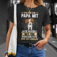 Vater Papaatertag Jack Russell Terrier Papa T-Shirt Geschenke für Sie