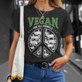 Vegan For All Animals And Peace Love Equality And Hope T-Shirt Gifts for Her