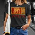 Venezianisches Löwen-Motiv Herren T-Shirt, Venedig-Themen Tee Geschenke für Sie