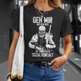 Viking Geh Mir Aus Dem Weg Herren T-Shirt in Schwarz, Spruch für Abstand Geschenke für Sie