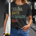 Vintage 1988 34Th Birthday Legend Since February 1988 T-Shirt Gifts for Her