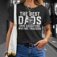 Vintage The Best Dads Have Daughters Who Are Truckers Father T-Shirt Gifts for Her