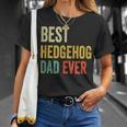 Vintage Best Hedgehog Dad Ever Hedgehog T-Shirt Gifts for Her