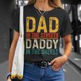 Vintage Dad In The Streets Daddy In The Sheets Father's Day T-Shirt Gifts for Her
