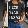 Vintage Heck Yeah Texas Texan State Pride T-Shirt Gifts for Her