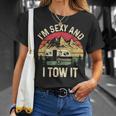 Vintage I'm Sexy And I Tow It Camper Trailer Rv T-Shirt Gifts for Her