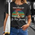 Vintage Jesus Loves You But I Dont Go Fuck Yourself T-Shirt Gifts for Her
